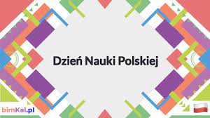 Na zdjęciu kolorowe bryły geometryczne i napis Dzień Nauki Polskiej